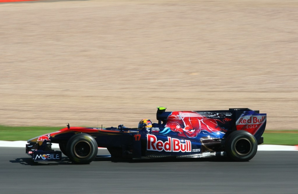 Jaime Alguersuari driving a Toro Rosso