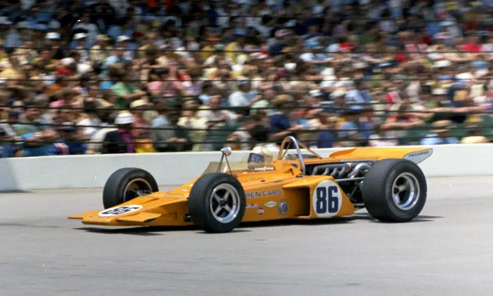 Indianapolis Motor Speedway / Revson on his way to pole in Indianapolis