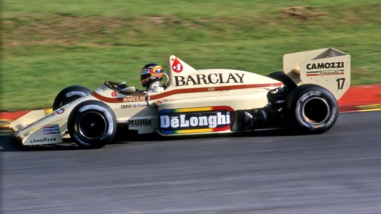 Thierry Boutsen driving his Arrows