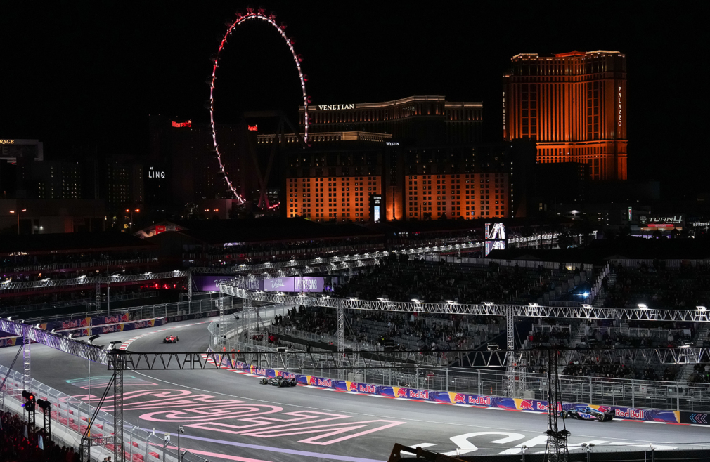 The race track in Las Vegas, the newest track to host F1 in the USA