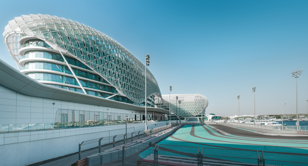 Yas Marina has been designed by Herman Tilke