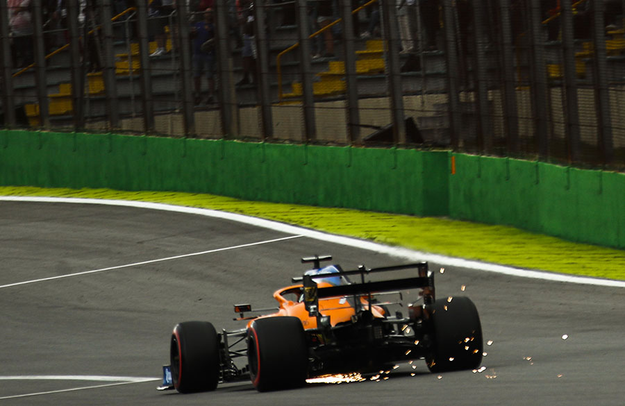 Example of an open DRS in the McLaren